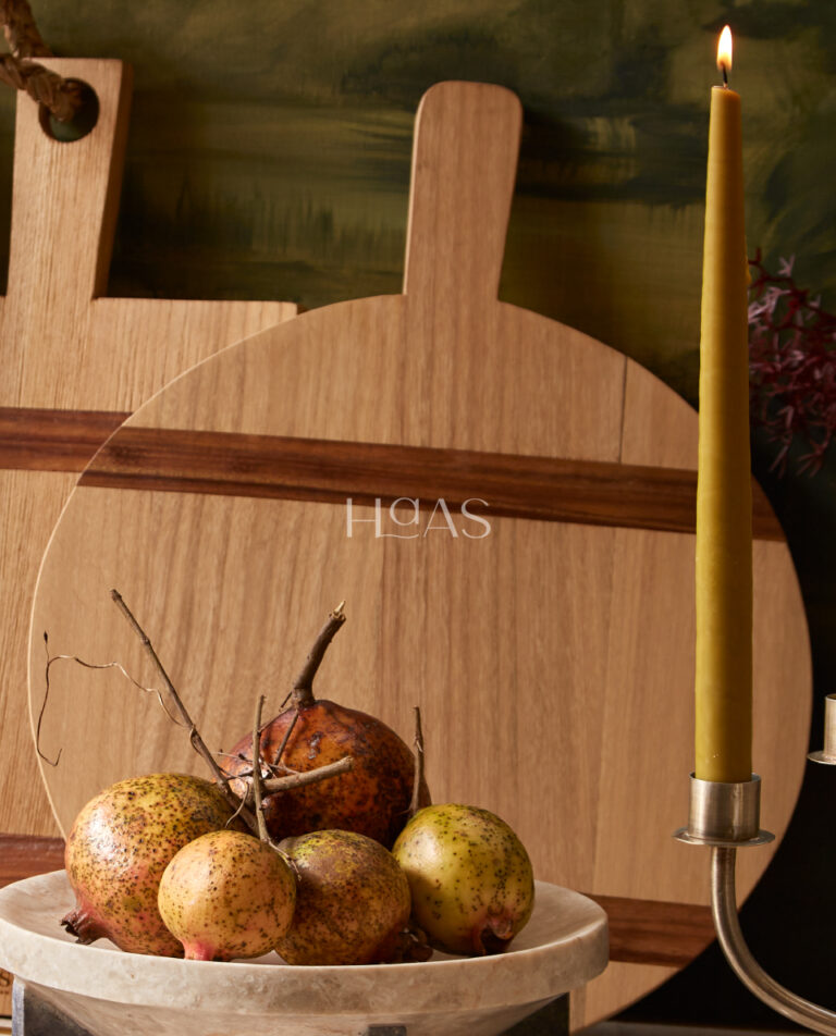 TEPA, round mindi wood cutting board, Haas Design