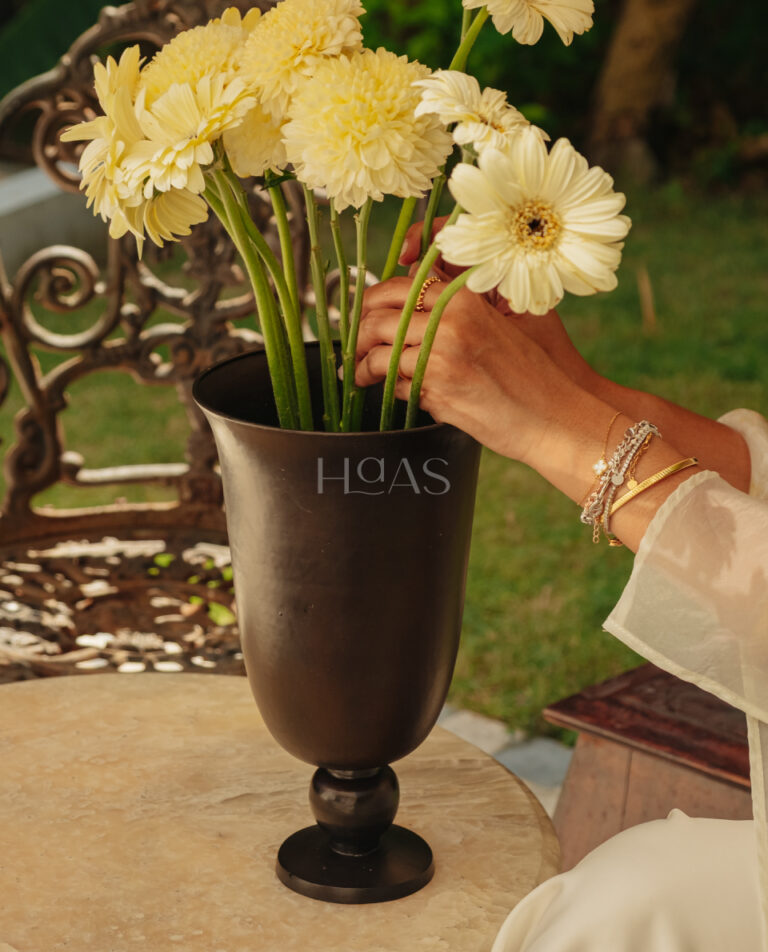 PILAR, handcrafted full brass vessel with matte antique finish, Haas Design